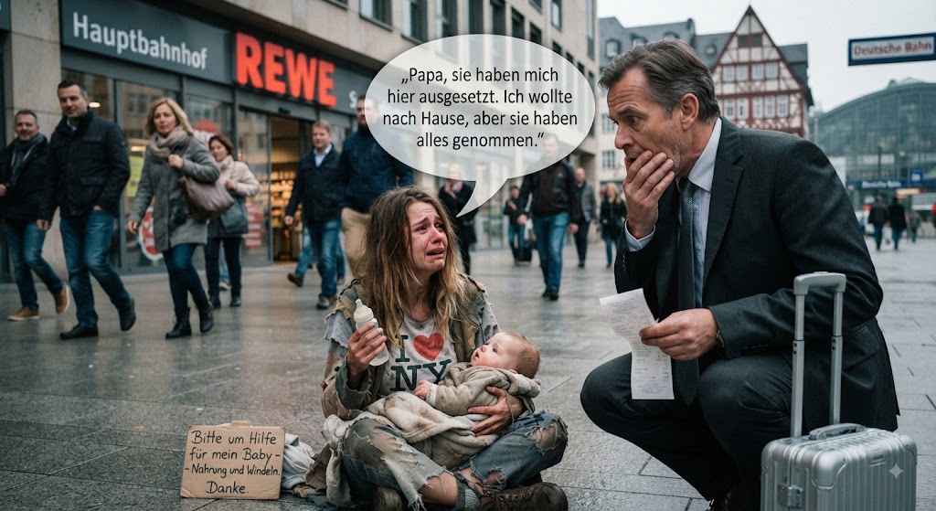 Ich fand meine obdachlose Tochter, wie sie um Babynahrung bettelte – was sie mir sagte, brachte mein Blut zum Kochen