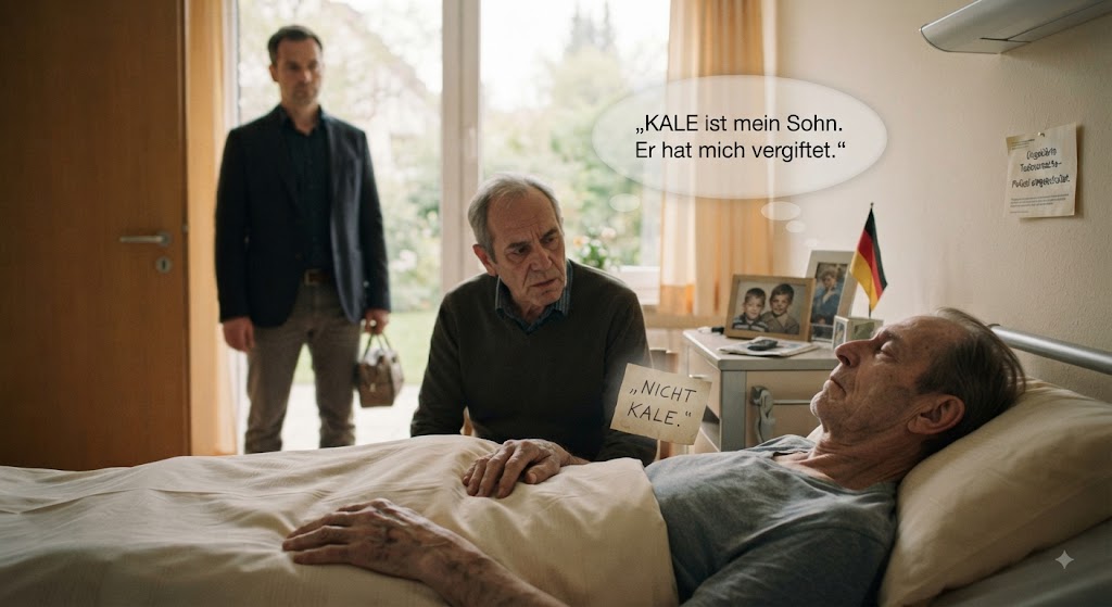 „Mein sterbender Bruder reichte mir einen Zettel mit ‚NICHT KAI‘ – Stunden später verstand ich alles.“