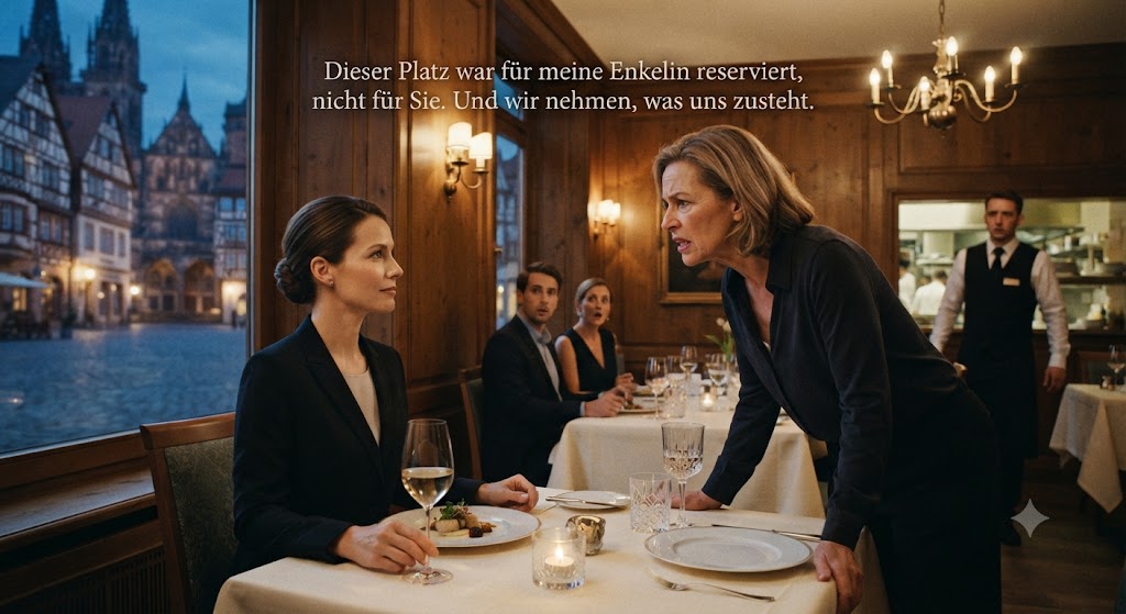 Sie nannten mich egoistisch, weil ich meinen Tisch behielt – doch ein älterer Fremder sah die Wahrheit