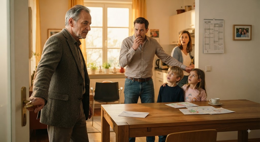 „Verschwinde, bevor meine Frau nach Hause kommt!“ Mein Sohn demütigte mich vor den Enkeln – doch dann las er Seite 4