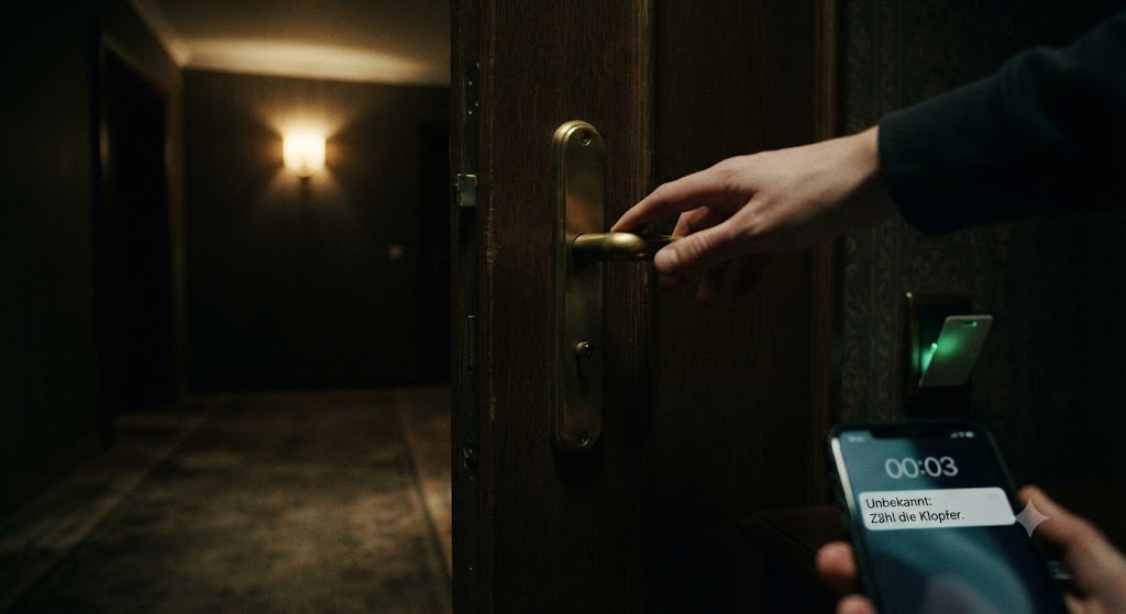Die unheimliche Nacht im Hotelzimmer 312 – drei Klopfen an der Tür, der sterbende Mann und der Gast mit den eingefallenen Augen
